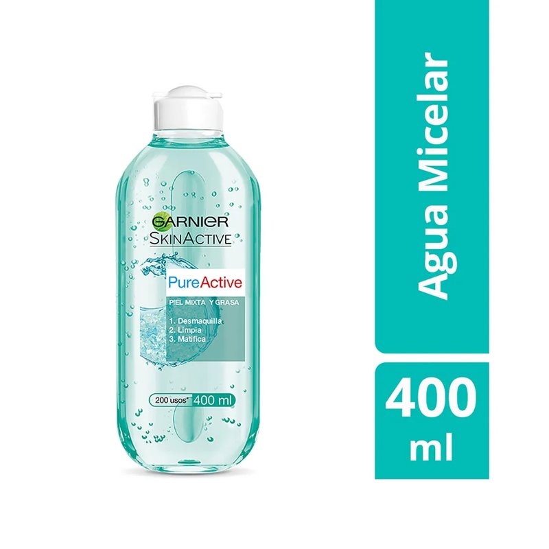 Imagen de GARNIER AGUA MICELAR PURE ACTIVE 400ml