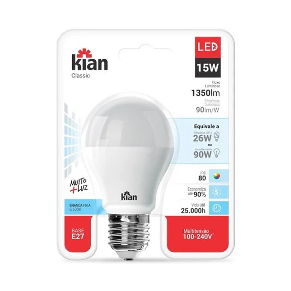 Imagen de KIAN LAMPARA LED CLASSIC FRIO 15W
