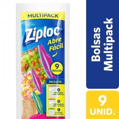 Imagen de ZIPLOC BOLSAS MULTIPACK 9u
