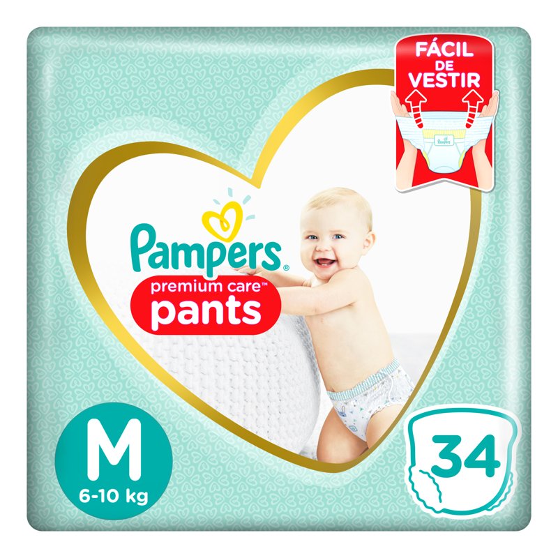 Imagen de PAMPERS PANTS PREMIUM CARE M 34u