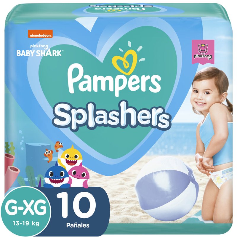 Imagen de PAMPERS SPLASHERS XG 10u