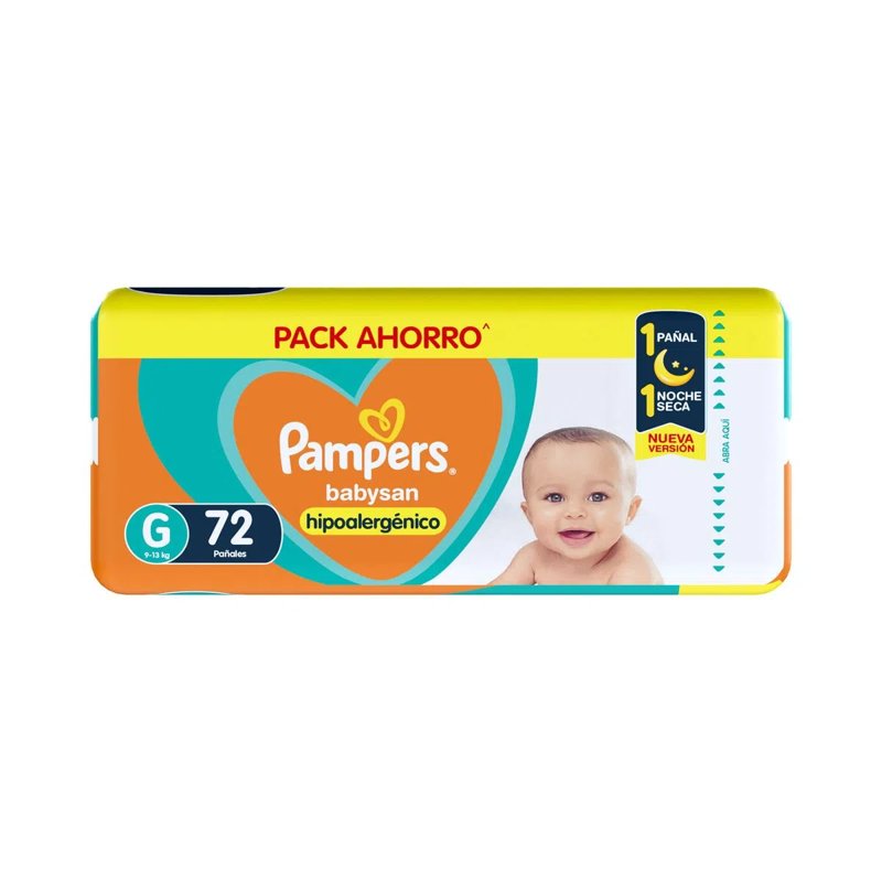 Imagen de PAMPERS BABYSAN G 72