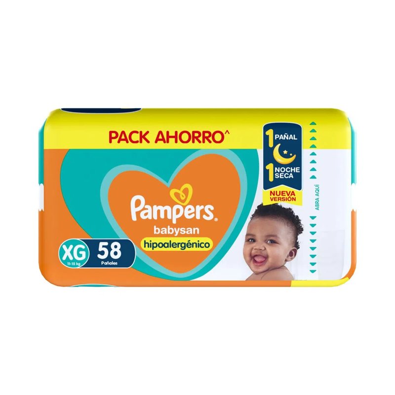 Imagen de PAMPERS BABYSAN XG 58