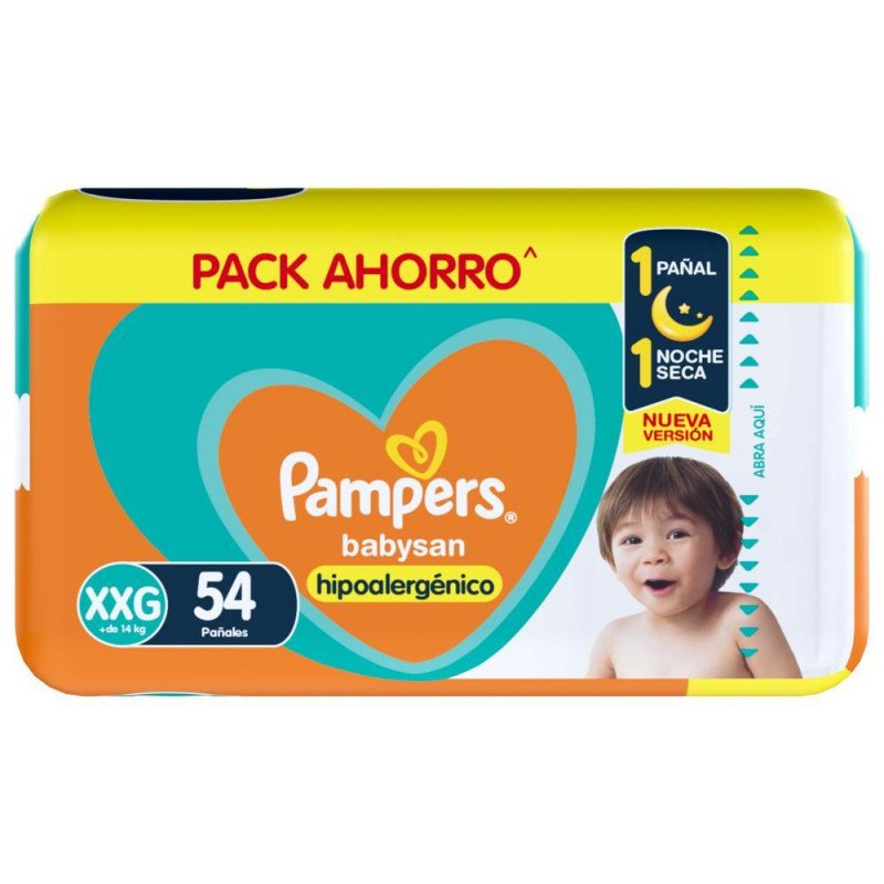 Imagen de PAMPERS BABYSAN XXG 54