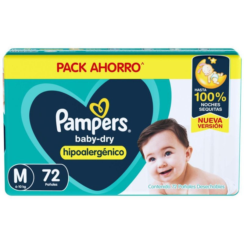 PAMPERS BABYDRY M 72