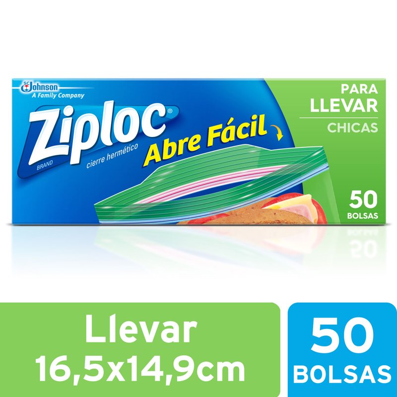 Imagen de ZIPLOC BOLSA PARA LLEVAR CHICA 50u
