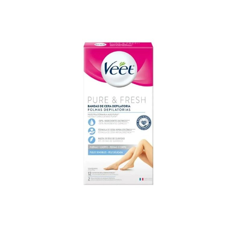 Imagen de VEET BANDA DEPIL CUERPO PURE & FRESH PIEL SENS 12