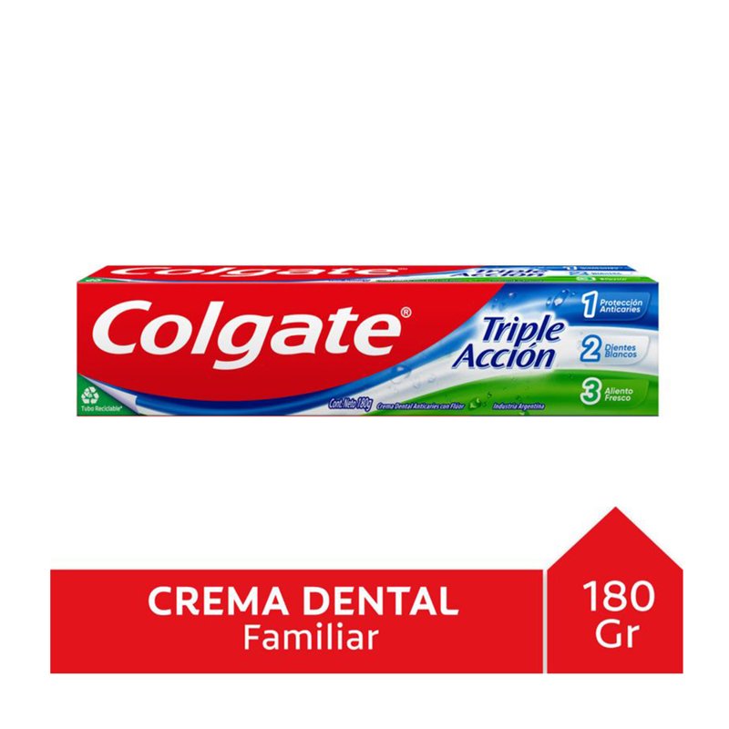 COLGATE TRIPLE ACCION 180grs