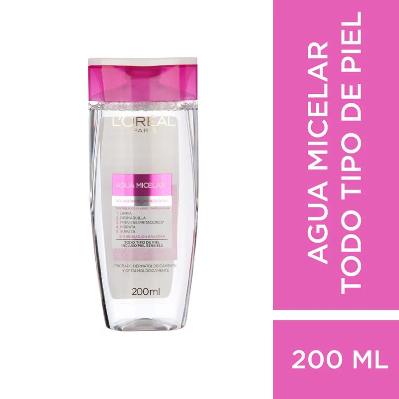 Imagen de LOREAL DEMAQUILLANTE AGUA MICELAR 200 ml