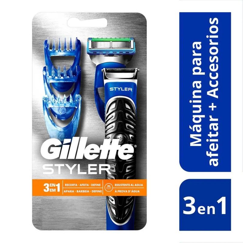 Imagen de GILLETTE STYLER AFEITADORA 3en1 MAQ+REP+PILA