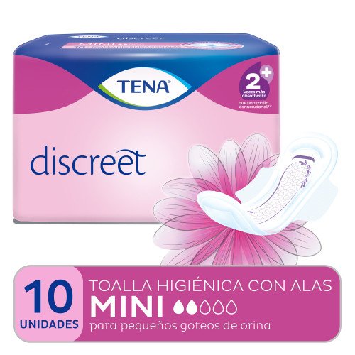 Imagen de TENA DISCRET TOALLA P-INCONTINENCIA 10u