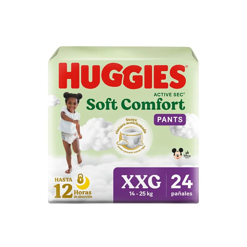 Imagen de HUGGIES PANTS ACTIVE SEC SOFT COMFORT XXG 24u