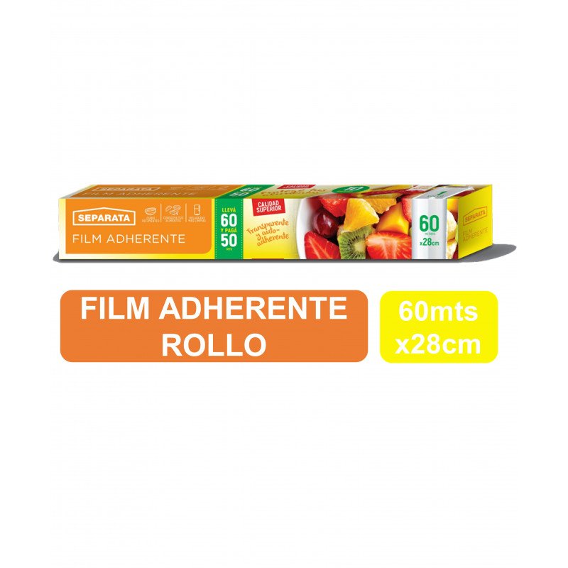 Imagen de SEPARATA FILM ADHERENTE 28cm X 50mt + 10mt GRATIS