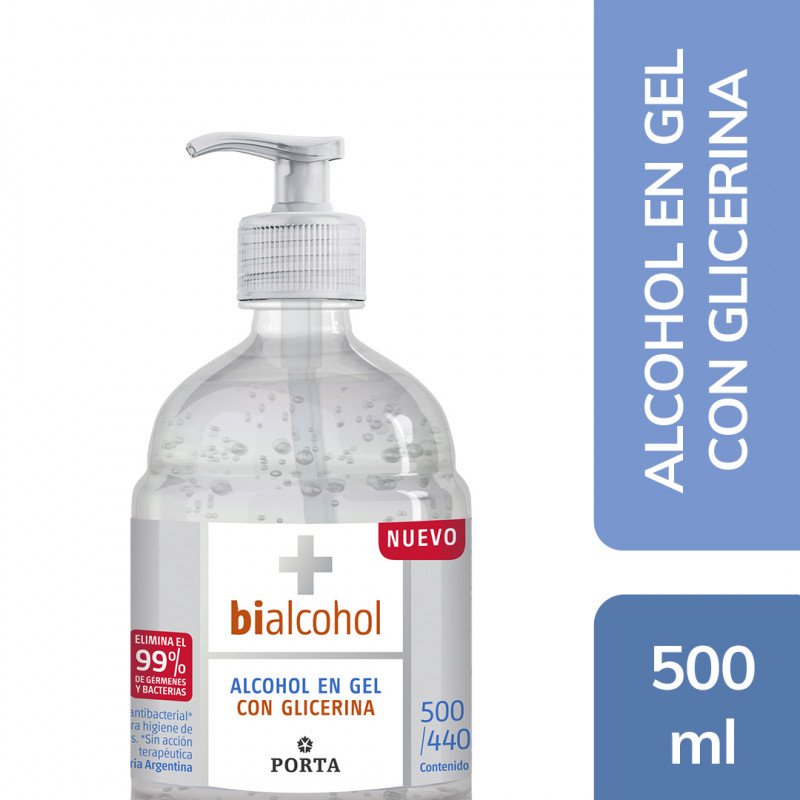 Imagen de PORTA BIALCOHOL ALCOHOL EN GEL C-VALVULA 500 ml