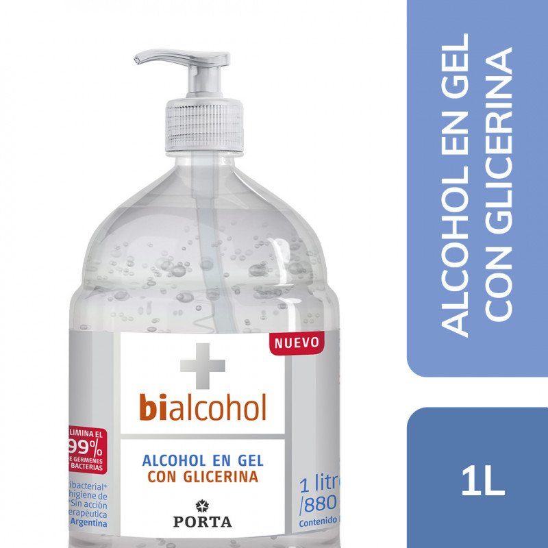 Imagen de PORTA BIALCOHOL ALCOHOL EN GEL C-VALVULA 1 Lt