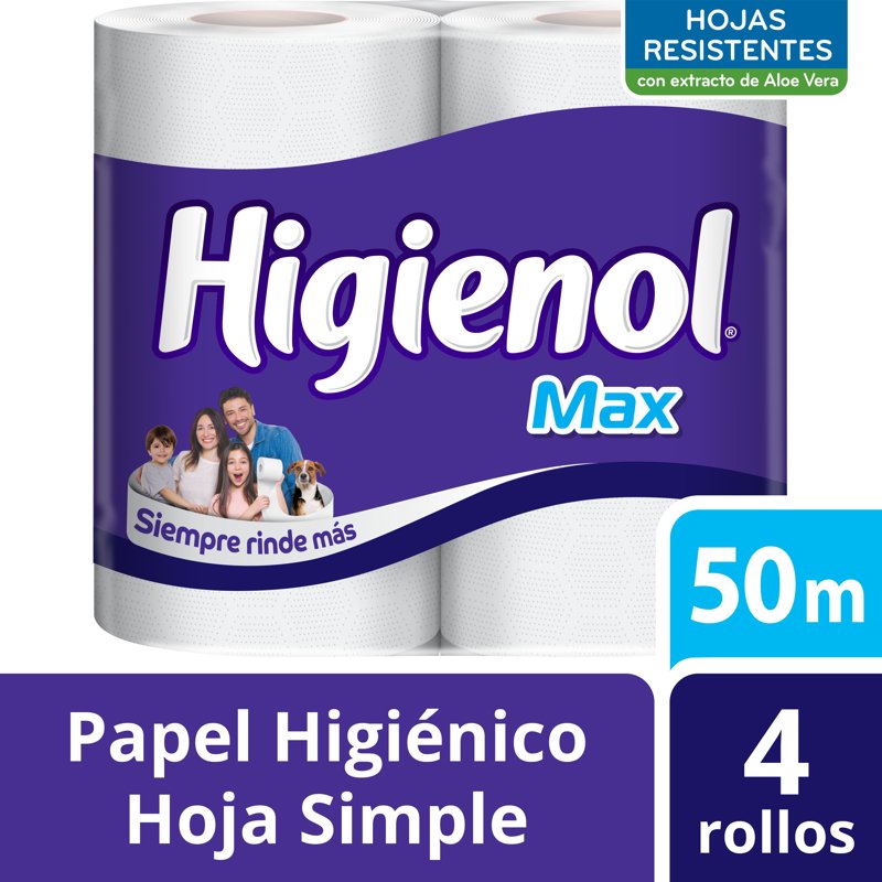 Imagen de HIGIENOL MAX 4 X 50m