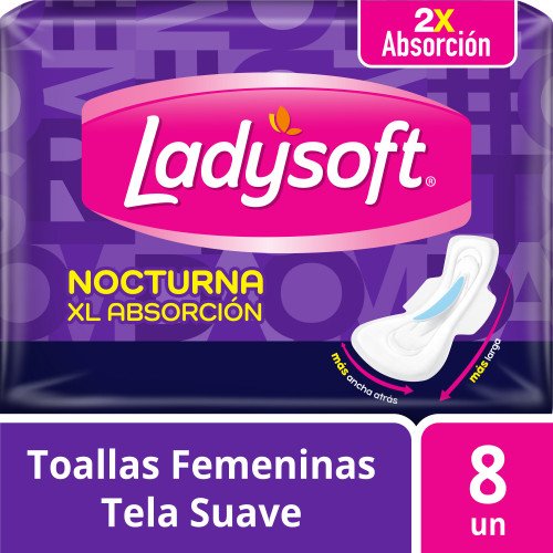 Imagen de LADYSOFT NOCTURNA XL ABSORCION C-ALAS 8u