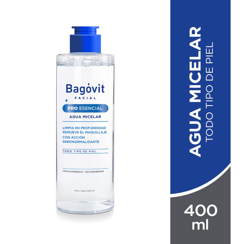 Imagen de BAGOVIT AGUA MICELAR PRO ESENCIAL 400ml