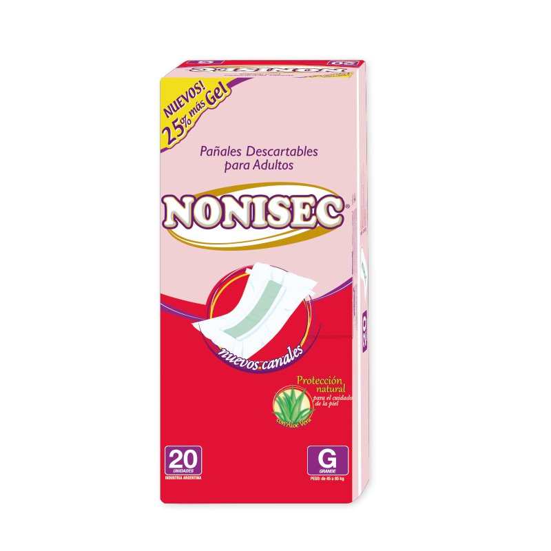 Imagen de NONISEC C-GEL RECTO GRANDE 20u