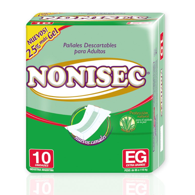 Imagen de NONISEC C-GEL RECTO EXTRA GDE 10u