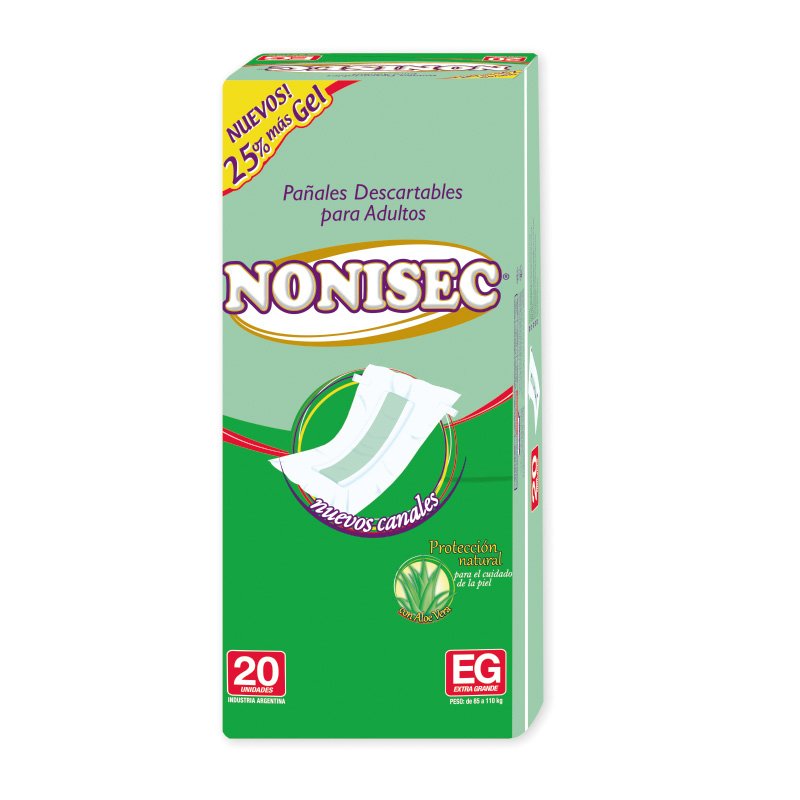 Imagen de NONISEC C-GEL RECTO EXTRA GDE 20u