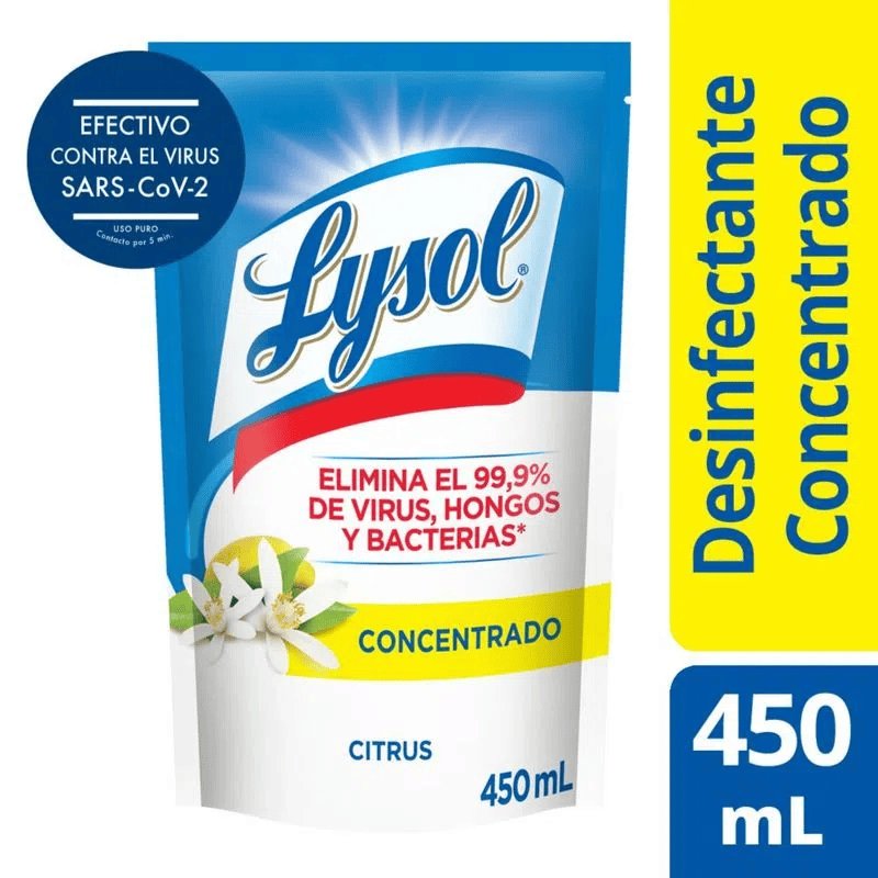 Imagen de LYSOL DESINFECTANTE CITRUS DP 450ml