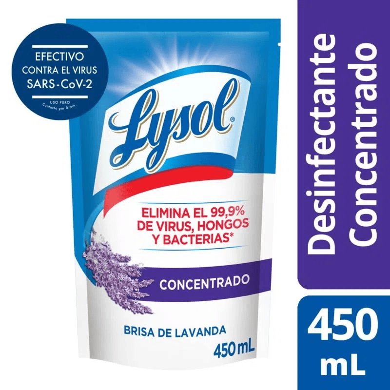 Imagen de LYSOL DESINFECTANTE LAVANDA DP 450ml