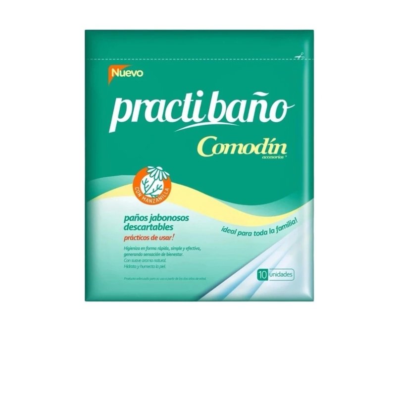 Imagen de COMODIN PRACTIBAÑO C-MANZANILLA 10u