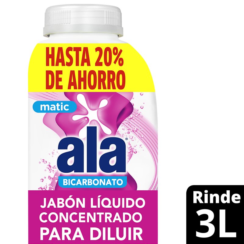 Imagen de ALA JAB LIQ P-DILUIR CON BICARBONATO BOT 500ml