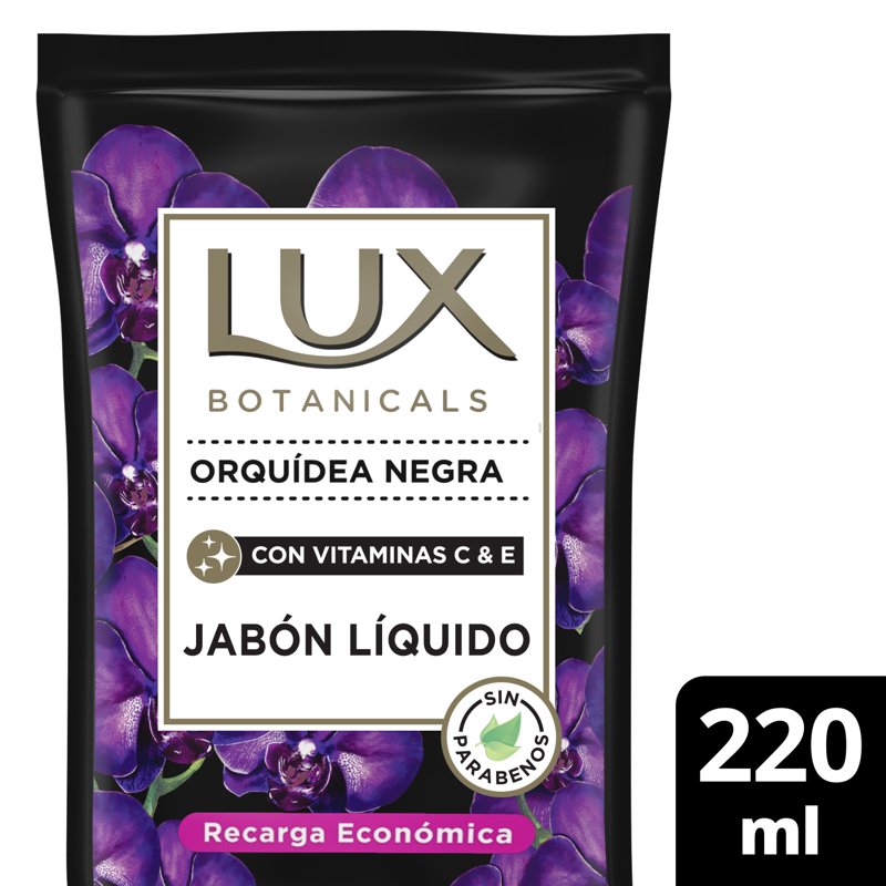 Imagen de LUX JABON LIQ P-MANOS ORQUIDEAS NEGRAS DP 220ml