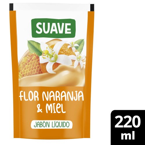 Imagen de SUAVE JAB LIQ NARANJA Y MIEL DP 220ml