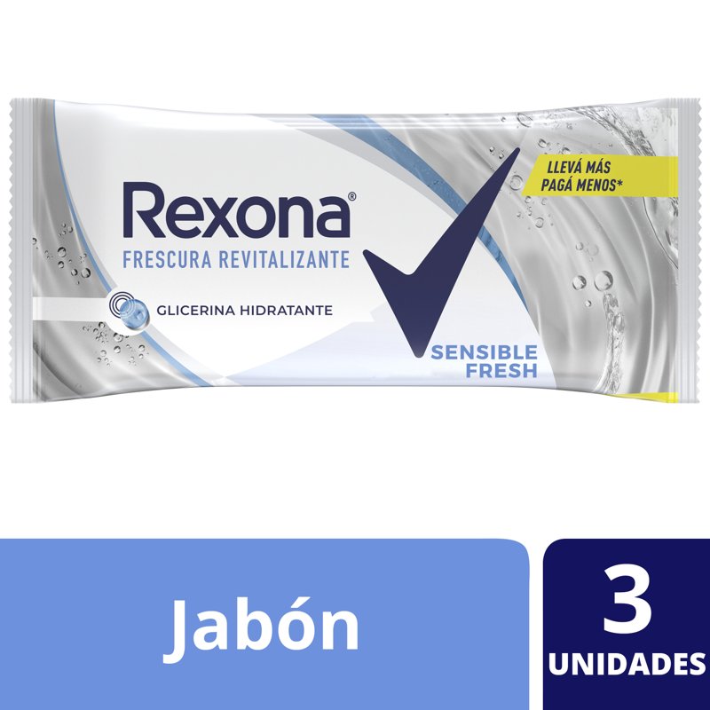 Imagen de REXONA JAB SENSIBLE FRESH 3x120grs