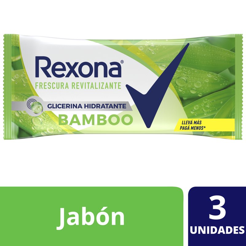 Imagen de REXONA JAB BAMBOO FRESH 3x120grs
