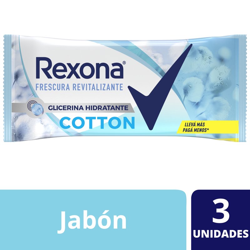 Imagen de REXONA JAB COTTON FRESH 3x120grs