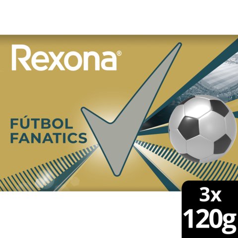 Imagen de REXONA JAB FUTBOL FANATICS 3x120grs