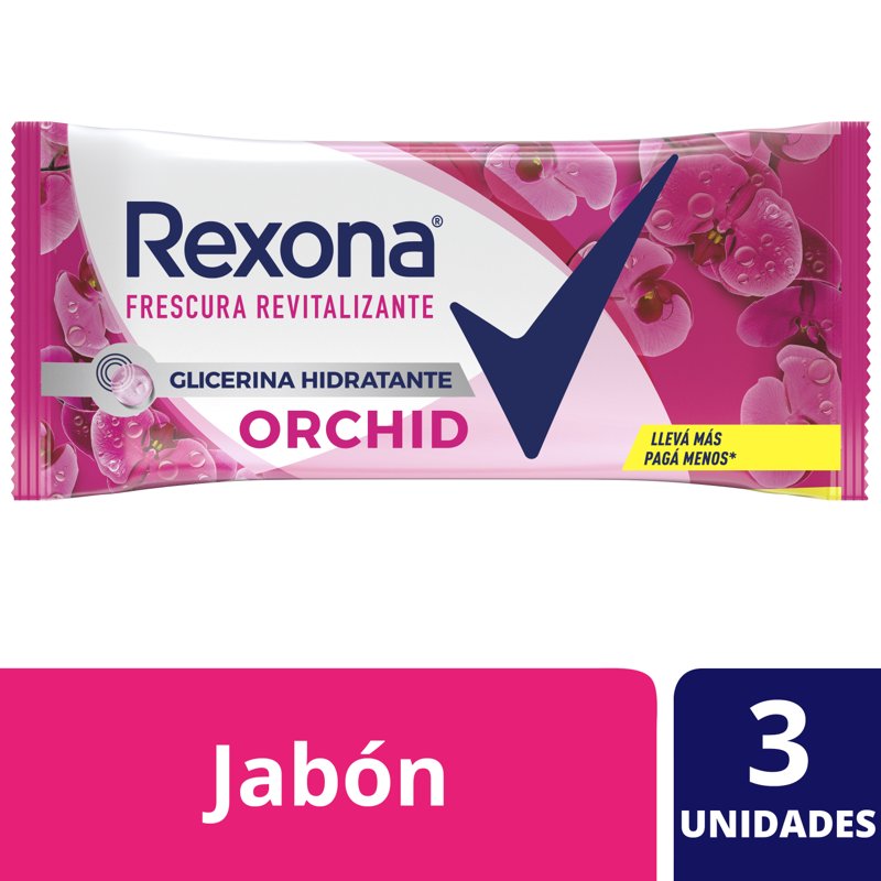 Imagen de REXONA JAB ORCHID FRESH 3x120grs