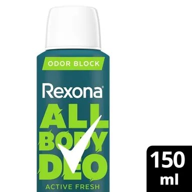 Imagen de REXONA ALL BODY DEO ACTIVE FRESH MASC 150ml