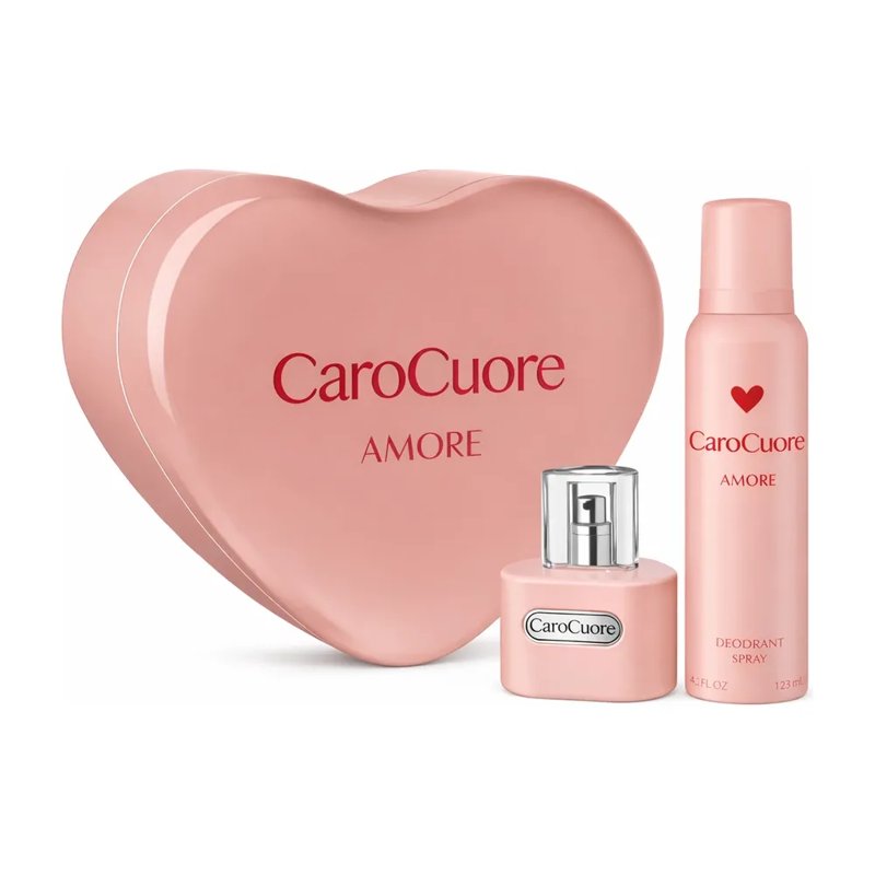 Imagen de CARO CUORE AMORE LATA CORAZON EDT 60 + DEO 123ml
