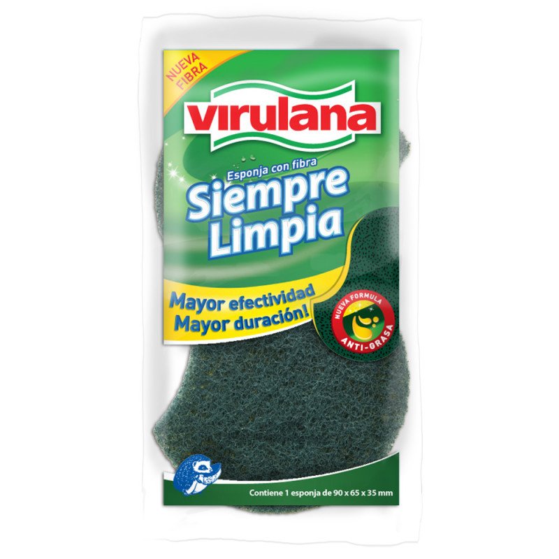 Imagen de VIRULANA ESPONJA ANTIGRASA SIEMPRE LIMPIA
