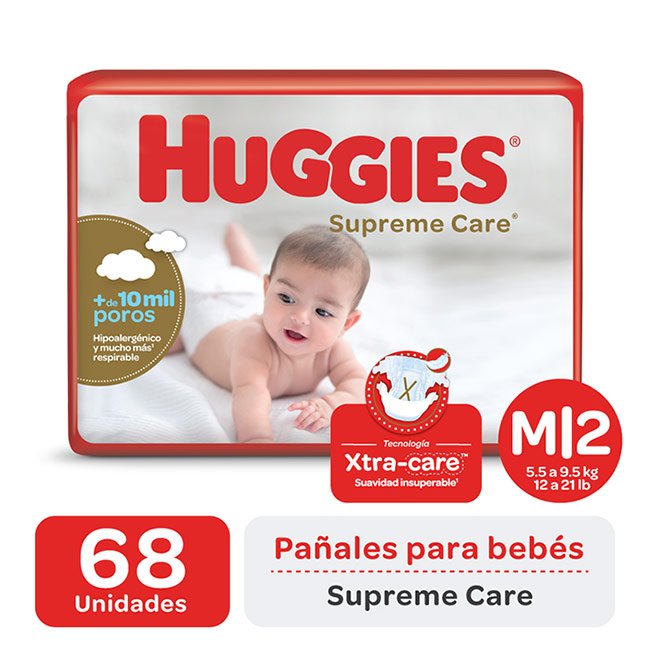 Imagen de HUGGIES NATURAL CARE AHORRA PACK M 68u