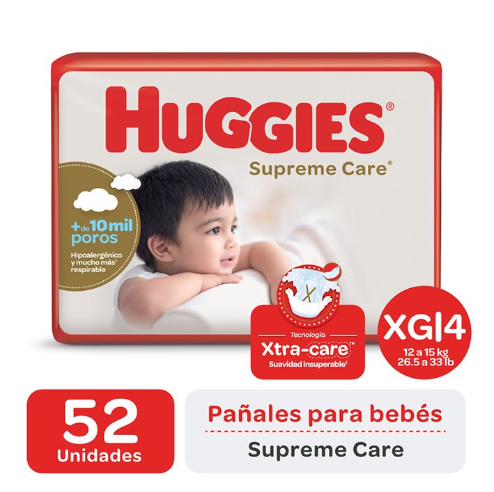 Imagen de HUGGIES NATURAL CARE AHORRA PACK XG 52u