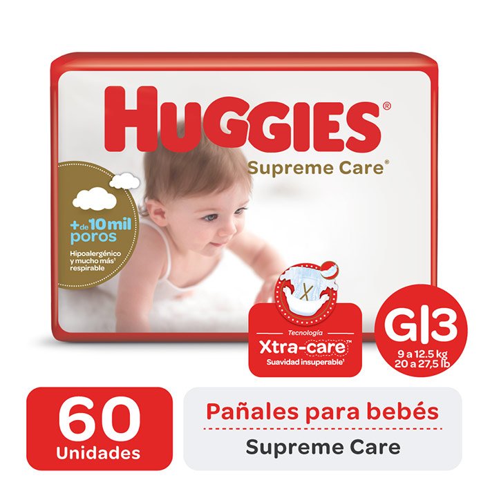 Imagen de HUGGIES NATURAL CARE AHORRA PACK G 60u