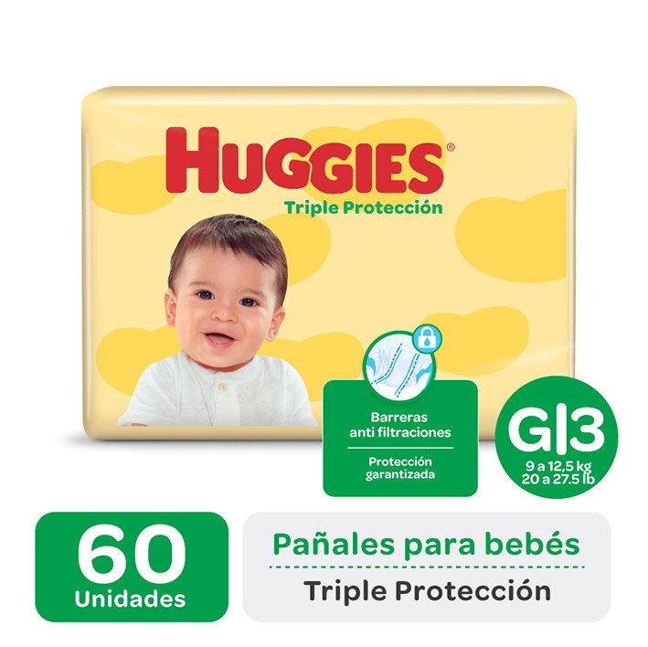 HUGGIES CLASSIC AHORRA PACK G 60u