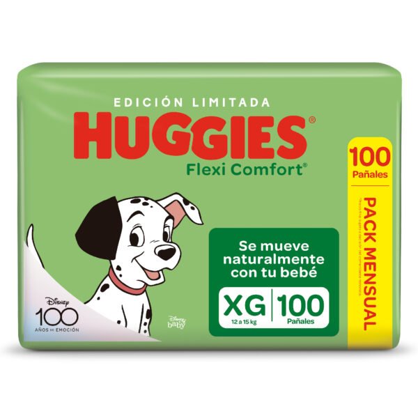HUGGIES FLEXI COMFORT PACK MENSUAL XG 100u