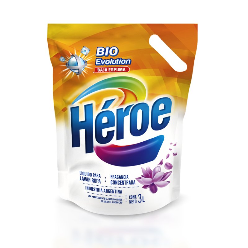 Imagen de HEROE JAB LIQ ROPA BIO EVOLUTION DP 3 Lts