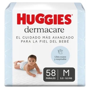 Imagen de HUGGIES DERMACARE M 58u
