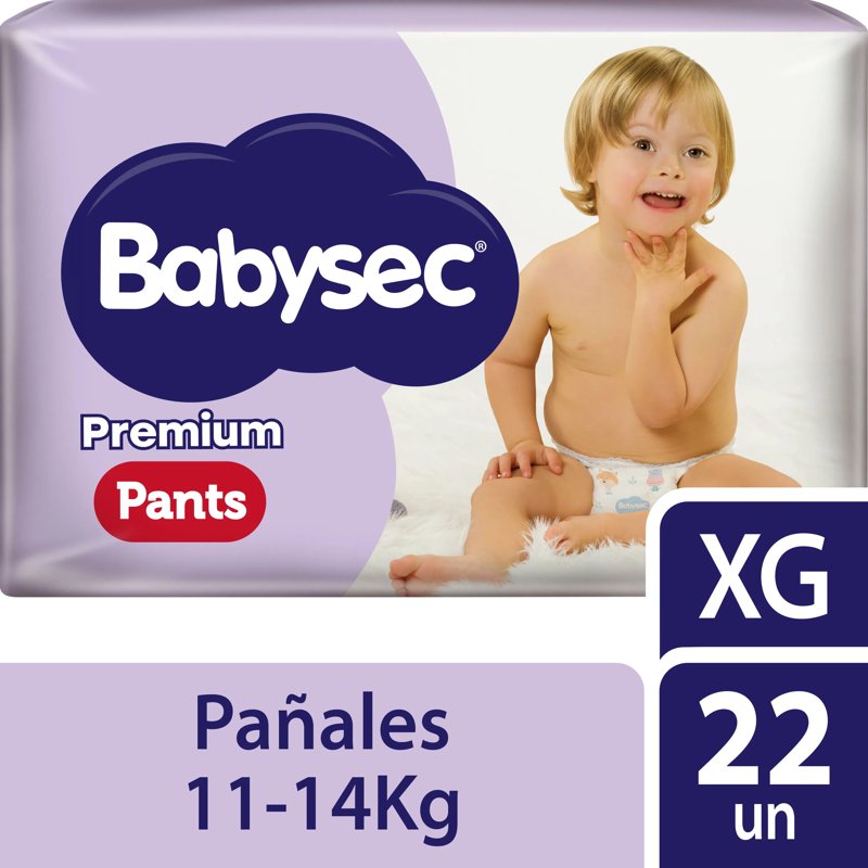Imagen de BABYSEC PANTS PREMIUM SOFT XG 22u
