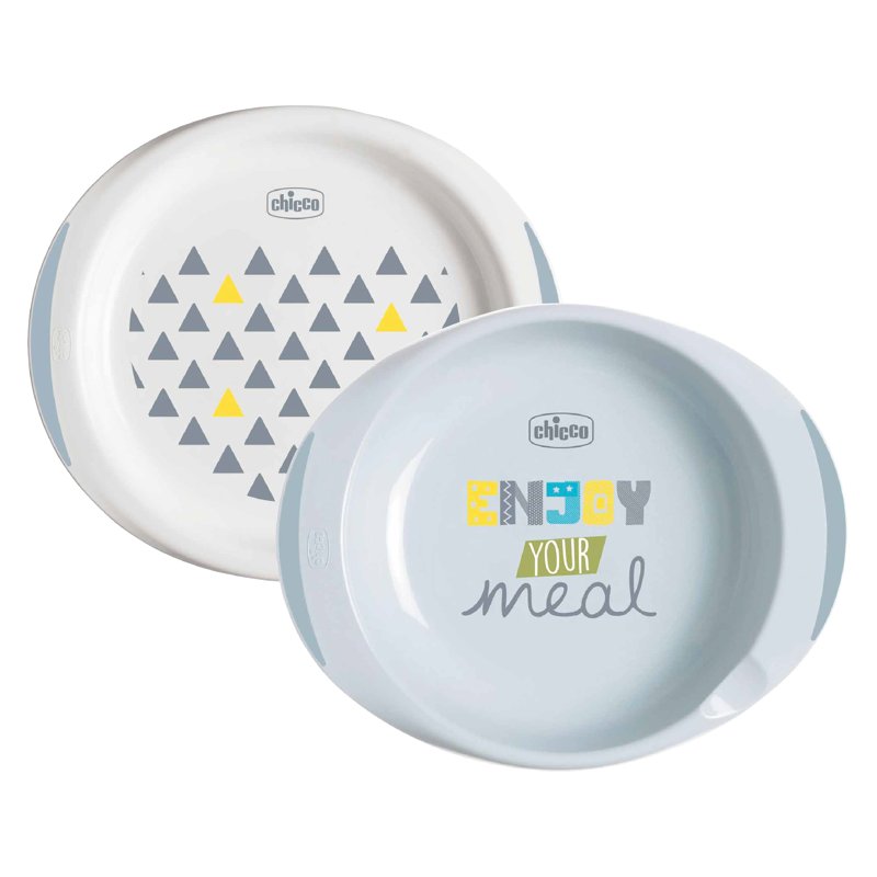 Imagen de CHICCO SET PLATOS VERDE 12m+